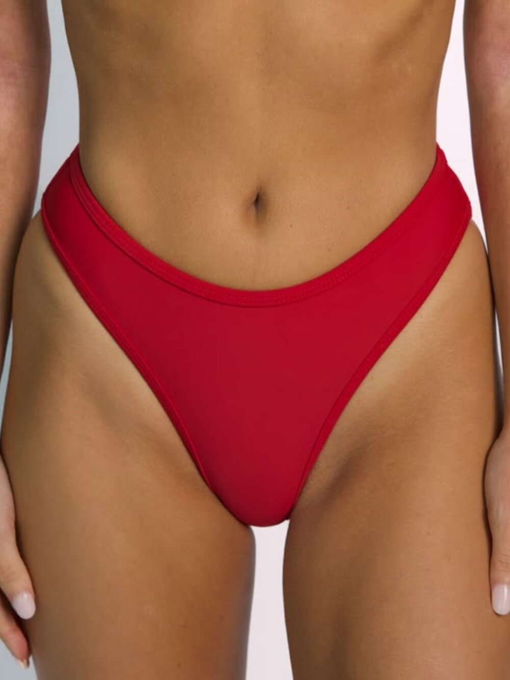 93 Play Street JESSIE Scarlet Red Classic Bikini Bottoms - Size M